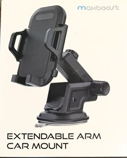 NEW! Maxboost Extendable Arm Car Mount