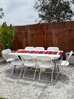White Chairs Tables for Events – Delivery Available