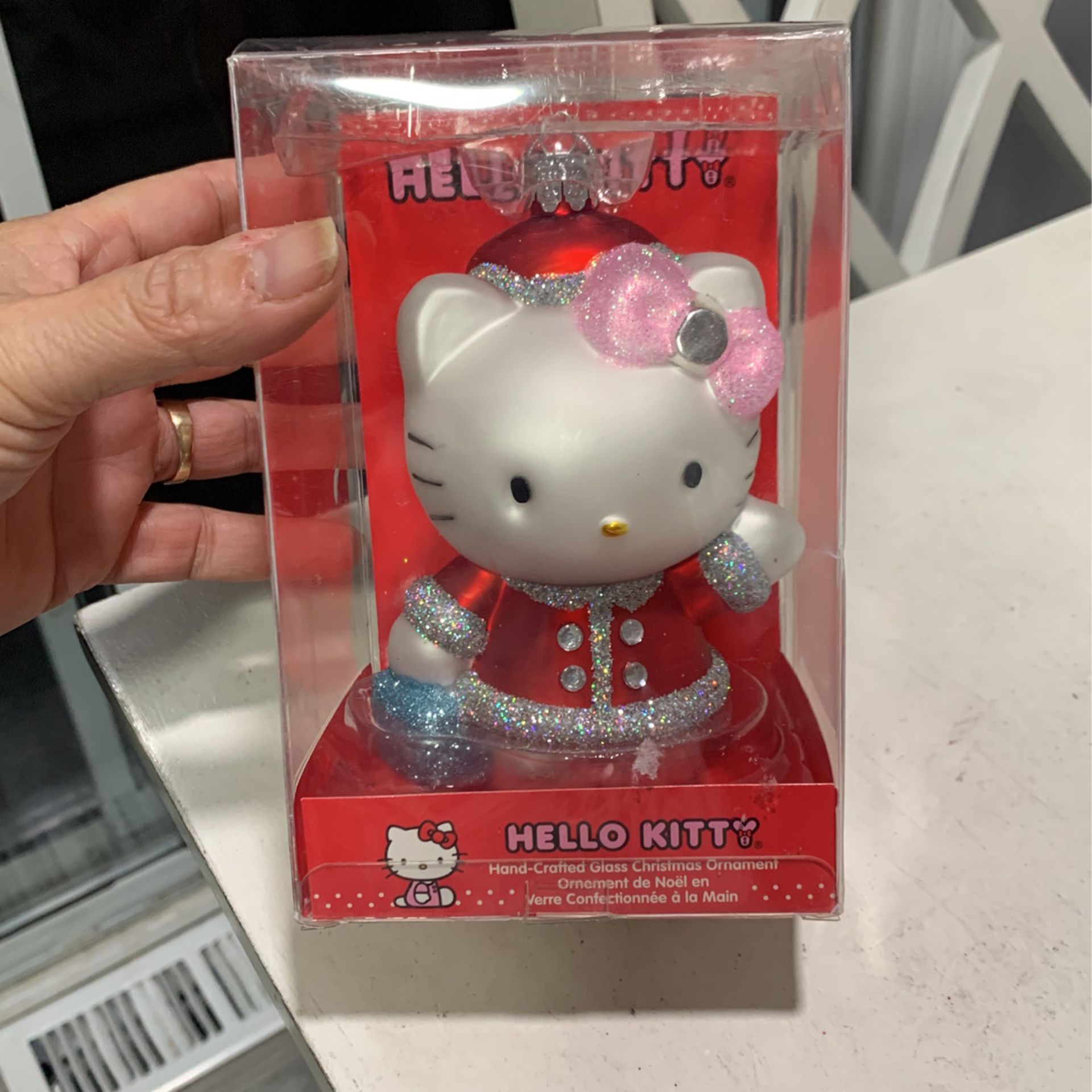 Hello Kitty Glass Ornament