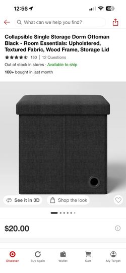 Dorm Storage Ottoman