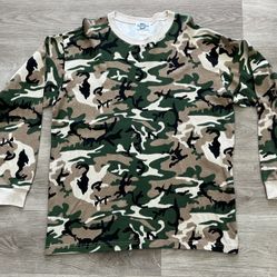 Vintage Donoughe Mens XL X-Large  Camo Hunting Long Sleeve Shirt USA Made