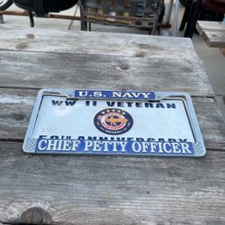 U.S. Navy Chief Petty Officer Plate In Cover.
