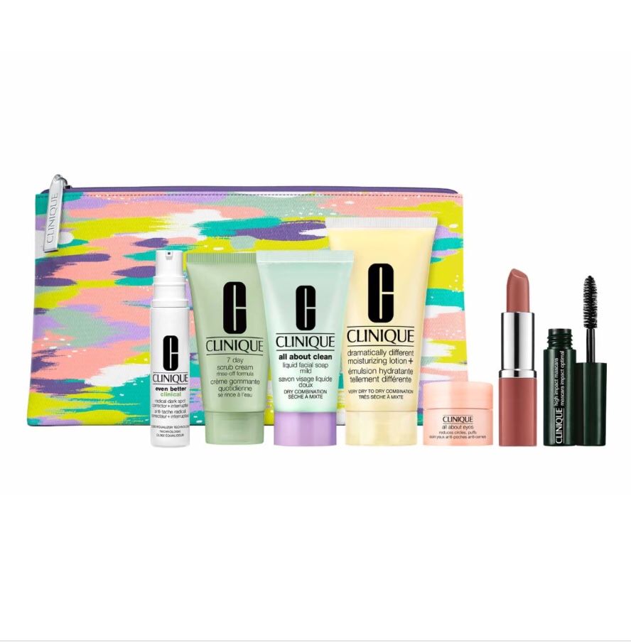 New-Clinique set including Full Size Dramatically Different Moisturizing Lotion