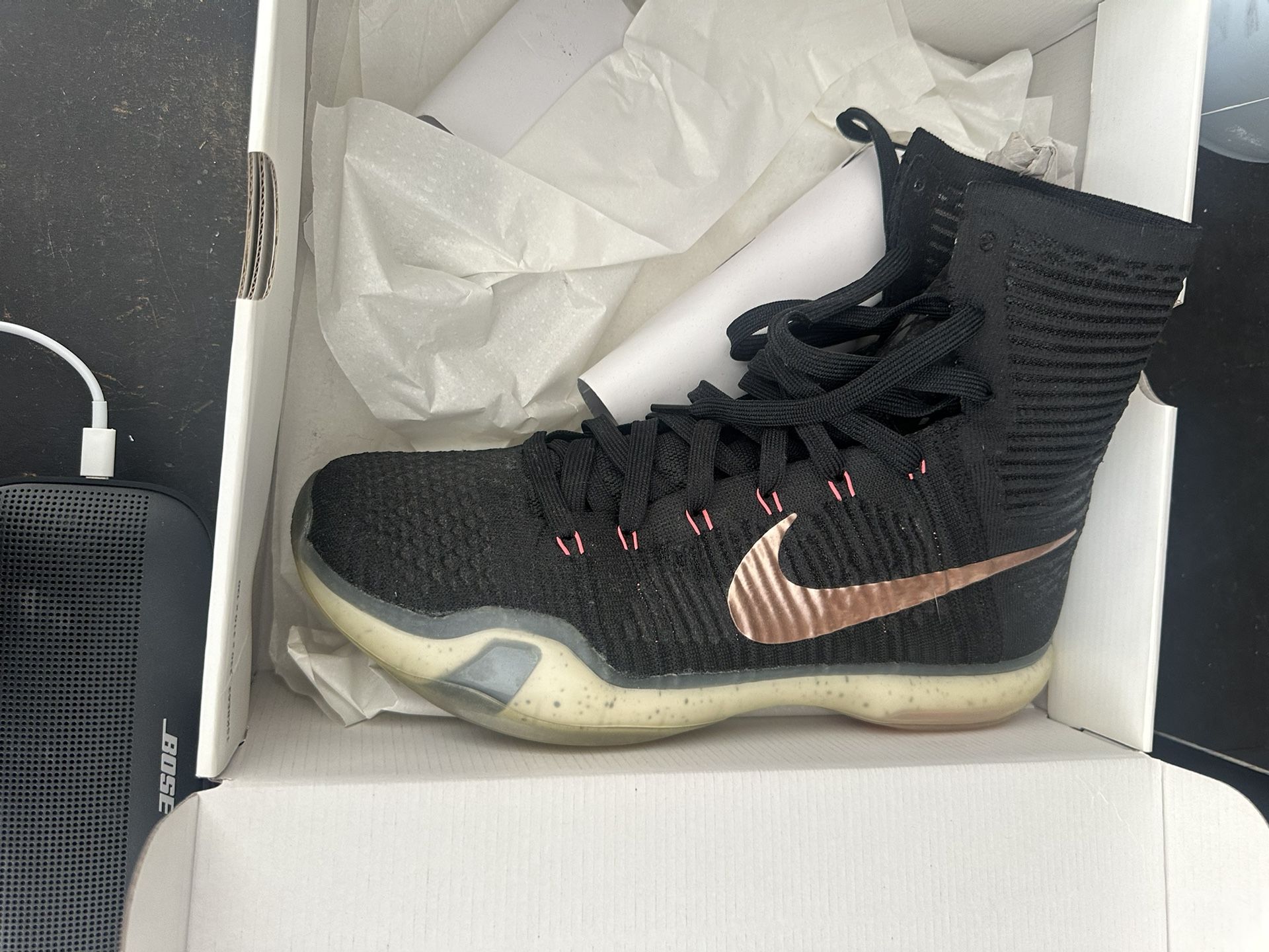 Nike Kobe 10 Elite High “Rose Gold” Size 12