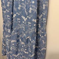 Brand New Never Worn Floral Blue Dress