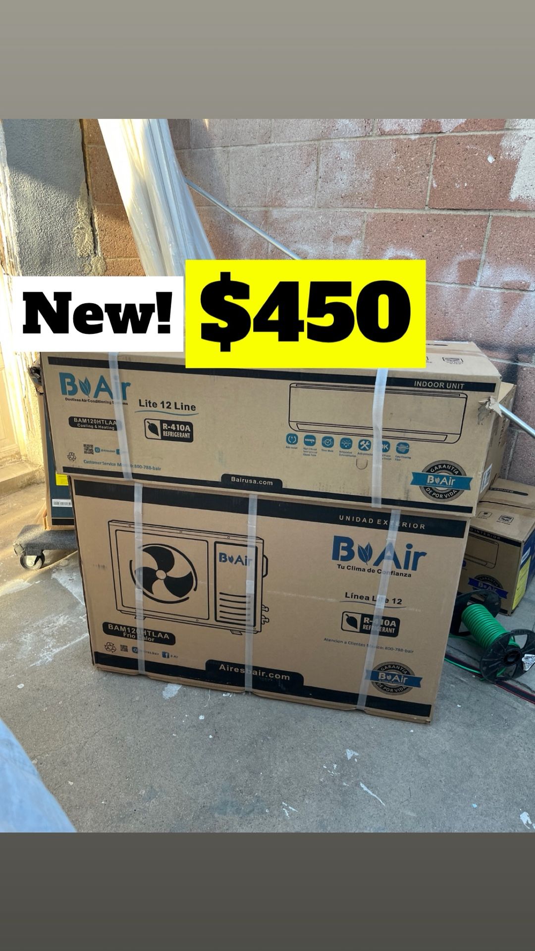 New Mini Split Air Conditioner 12000btu 115v