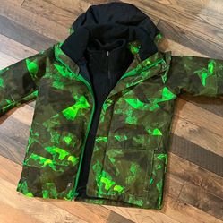 Kids Columbia Size Small Outer Snow Coat And Inside Separable Fleece Jacket Insulated  