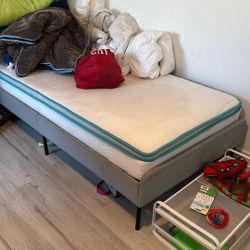 Kids Single Bed With Mattress  (frame Only 50$)