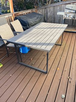Patio table with 6 chairs