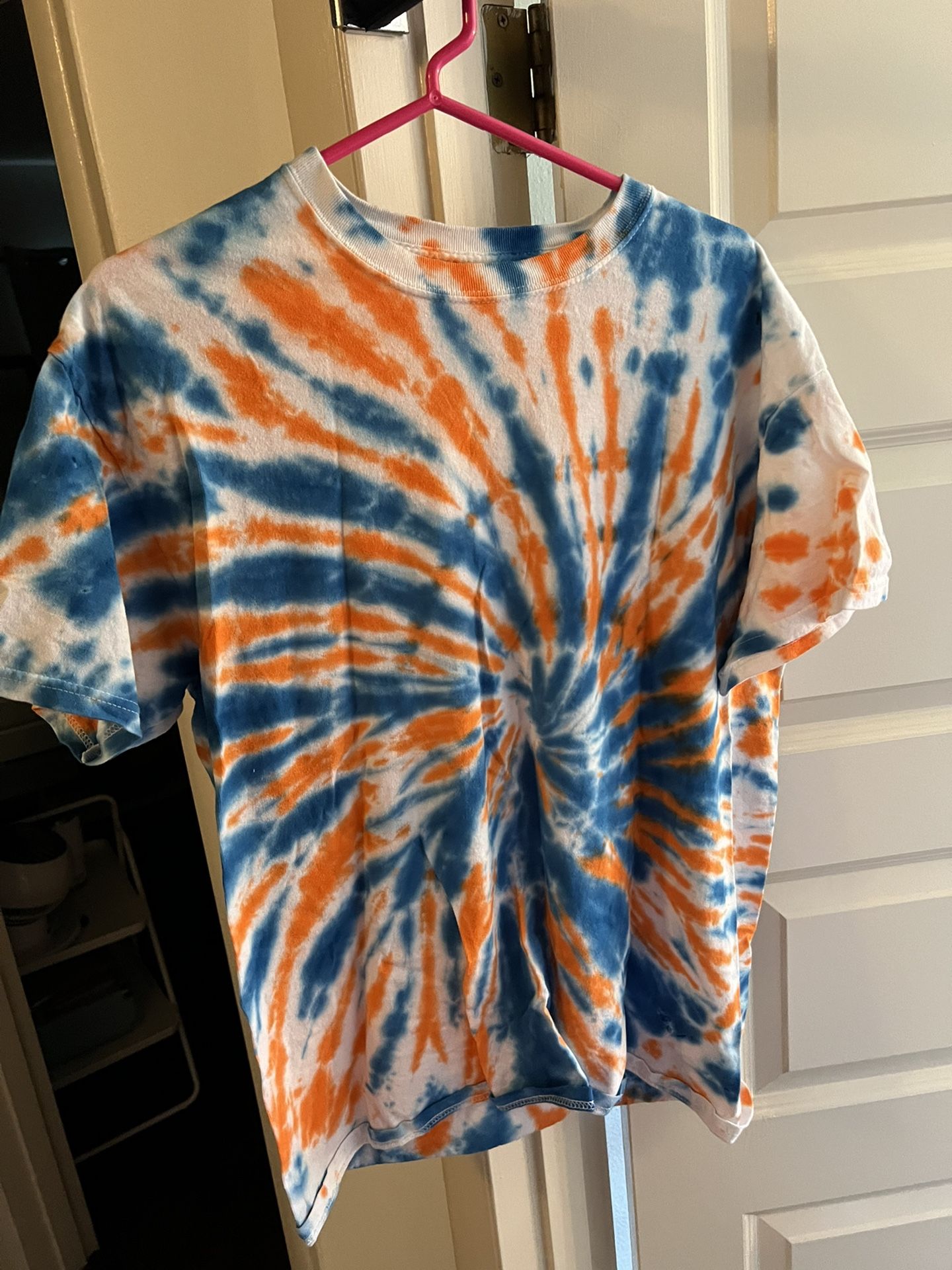 Orange and blue Tye Dye Shirt