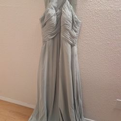 Sage Green Azazie Bridesmaid Dress 
