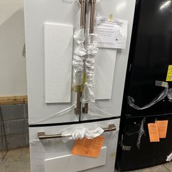 New CAFE 33" Counter Depth Matte White French Door Refrigerator 