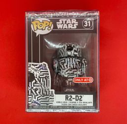 Star Wars Funko POP 31 Futura R2-D2 Target Exclusive Protector Hard Stack