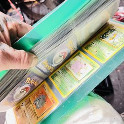 POKEMON CARDS ( 21 page binder of old card) MAKE A OFFER! Thumbnail