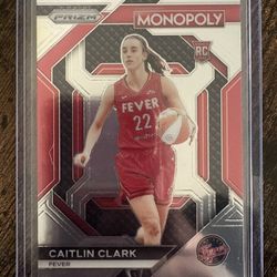 Caitlin Clark Rookie Card Monopoly Prizm