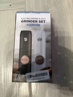 Electric Pepper & Salt Grinder Set 2-Pack