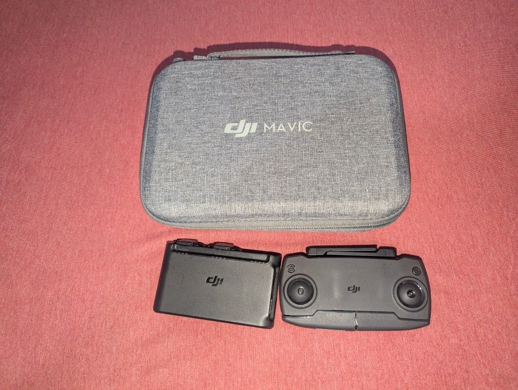 Mavic MINI first gen remote, battery charger, case, and spare parts (NO DRONE)
