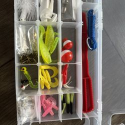 Fishing Lures, Bobbers Tackle Box New