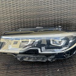 2019 2020 2021 BMW 330i M340i Left Driver Side LED Adaptive Complete Headlight Chrome Type OEM 5A1DB73-02