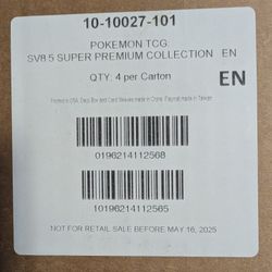 Pokemon Prismatic Evolutions Super-Premium Collection Case