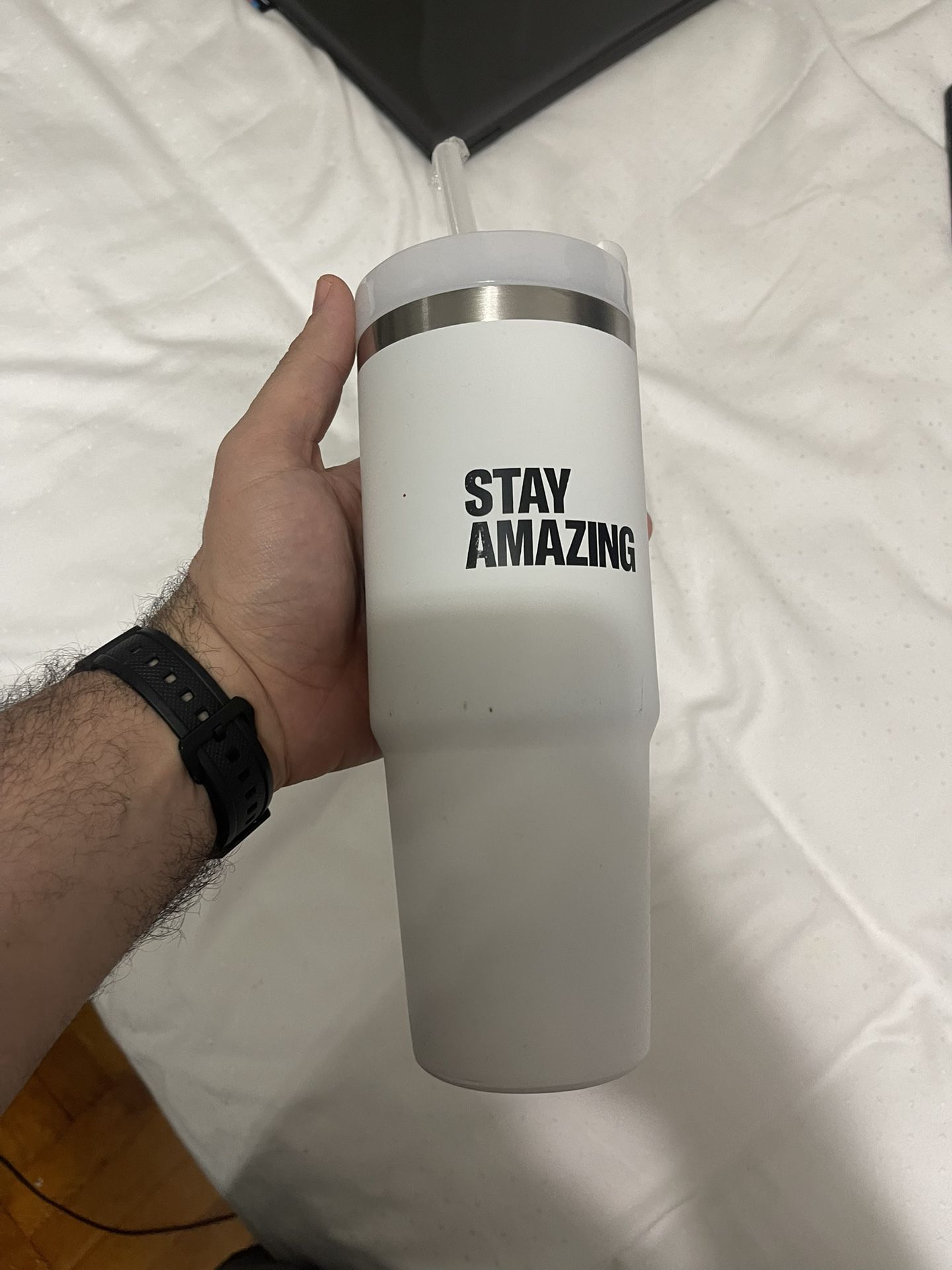 White Insulated Travel Mug New York Presbyterian