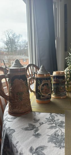 Hand Painted Germany Beer Stein 
