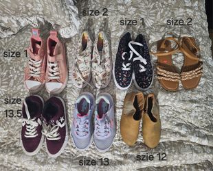 Girls shoes Sizes from 12 to size 2