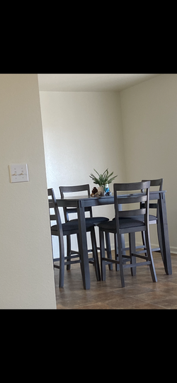 Tall table and chairs