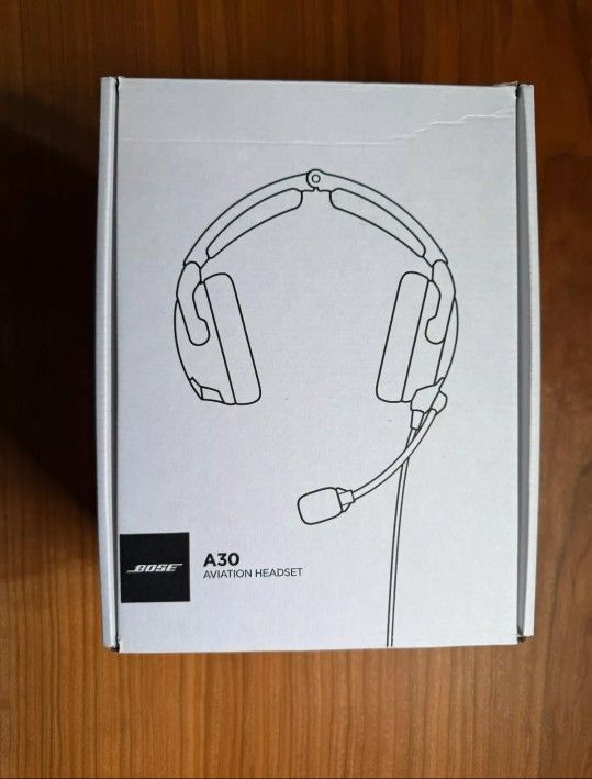Bose A30 ANR Aviation Headset w/Bluetooth & GA dual plugs, FACTORY SEALED