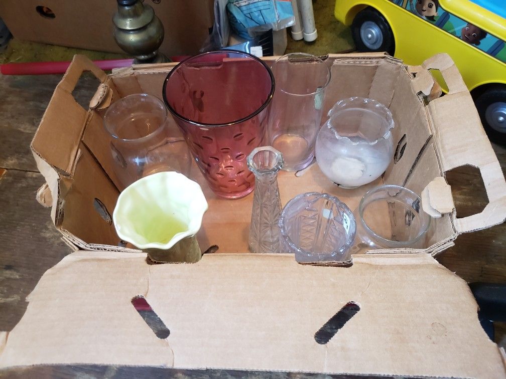 Eight Flower Vases
