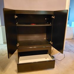 Modern Black Armoire