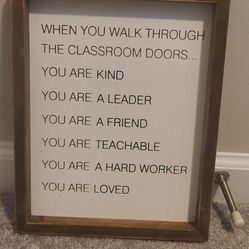 Inspirational Art for Classrooms 11 1/2 in H X 9 1/2 in L