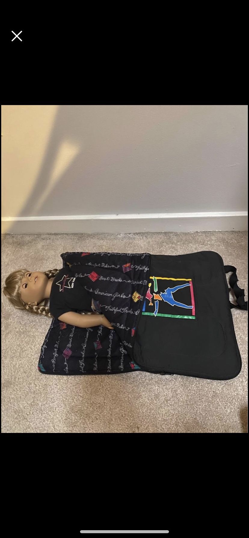 American girl doll sleeping bag