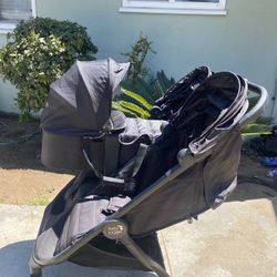 Baby Jogger City Mini Double Stroller W/Pram