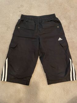 Boys Adidas 2/3 Length Workout Pant Size S