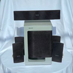 Philips 5.1 Home Theater Speaker System - AS IS