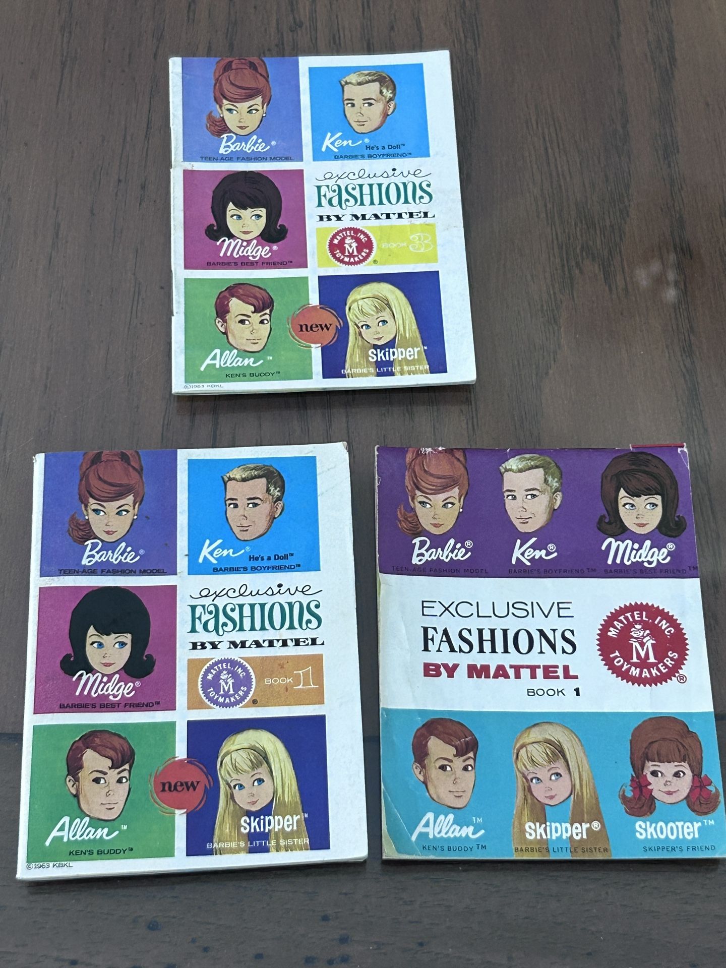 Vintage 1964 Exclusive Fashions by Mattel Book Mini Catalog barbie ken ..""