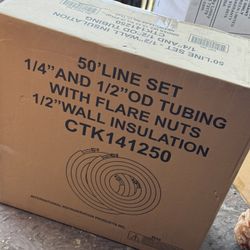 50 feet line set, 1/4 and 1/2 