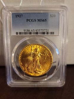 1927 Double Gold Eagle Ms65 PCGS