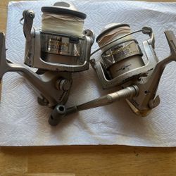 (2) Large Heavy Duty Daiwa Jupiter-Z Spinning Reels (6000 & 5000) Good Condition