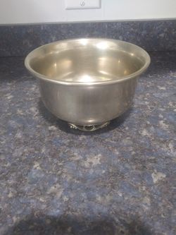 Handmade Shirley vintage pewter bowl