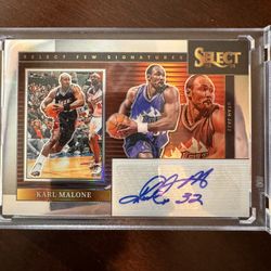 2023 Select Karl Malone Select Few Signatures Auto #SF-MAL Utah Jazz