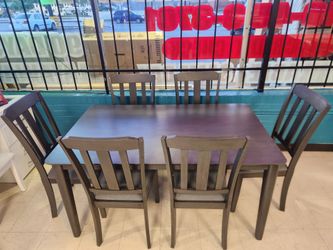 7pc dinette table gray