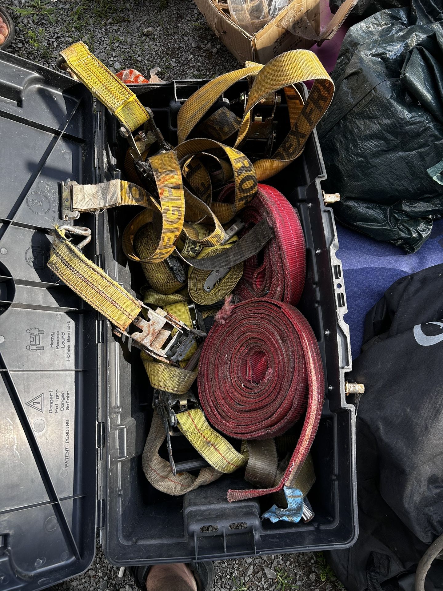 Straps And Emergency Triangle 