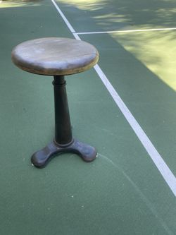 Restoration Hardware Metal And Wood Stool