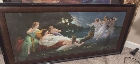 Large framed classical art print