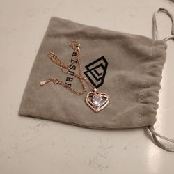 Rose Gold Diamond Necklace