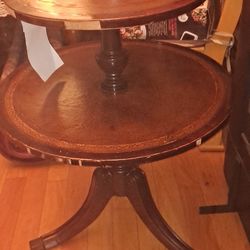 Antique 2 Tier Round Table