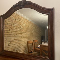 Wooden Large Mirror 