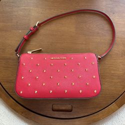 Red Michael Kors Purse 